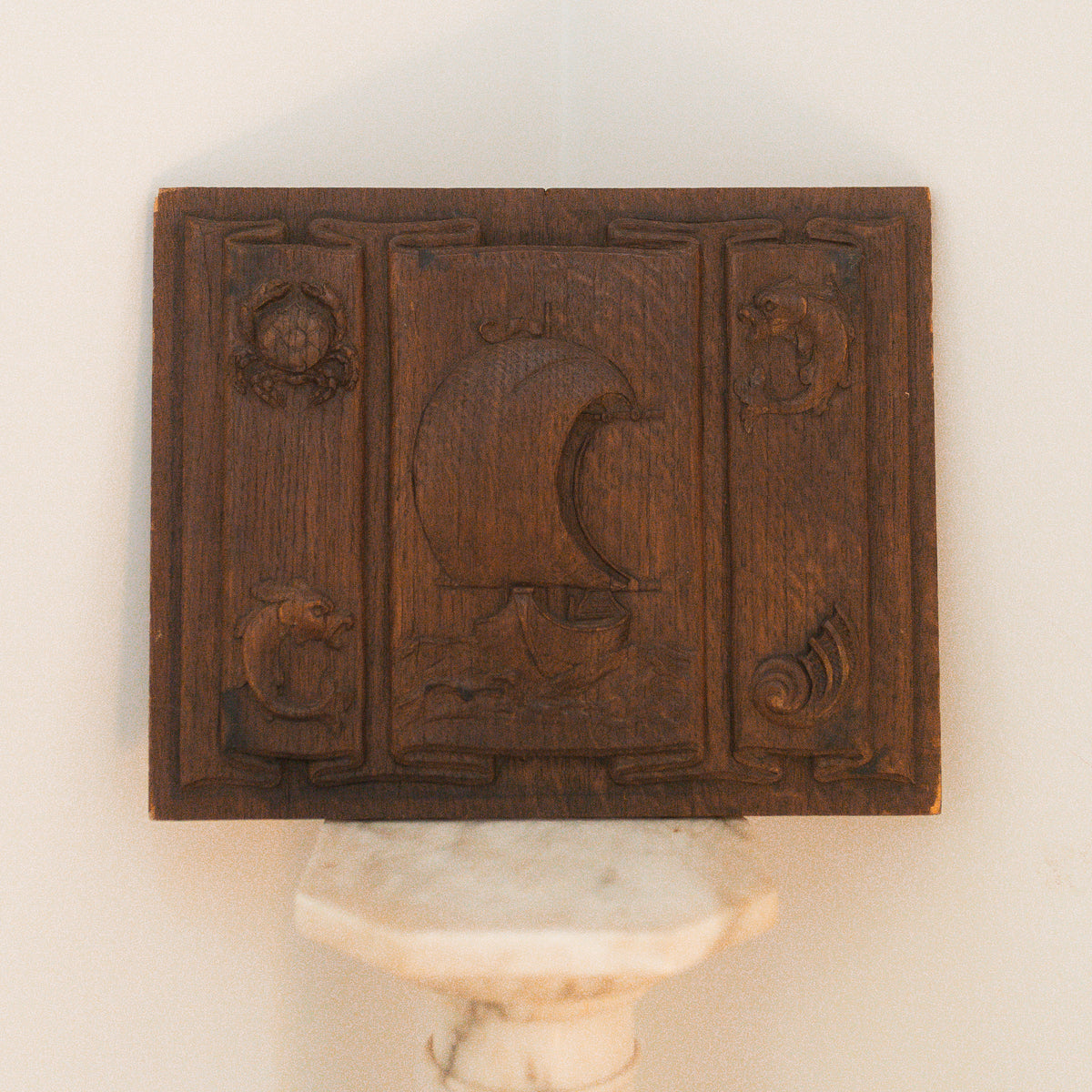 Antique Nautical Wood Panel