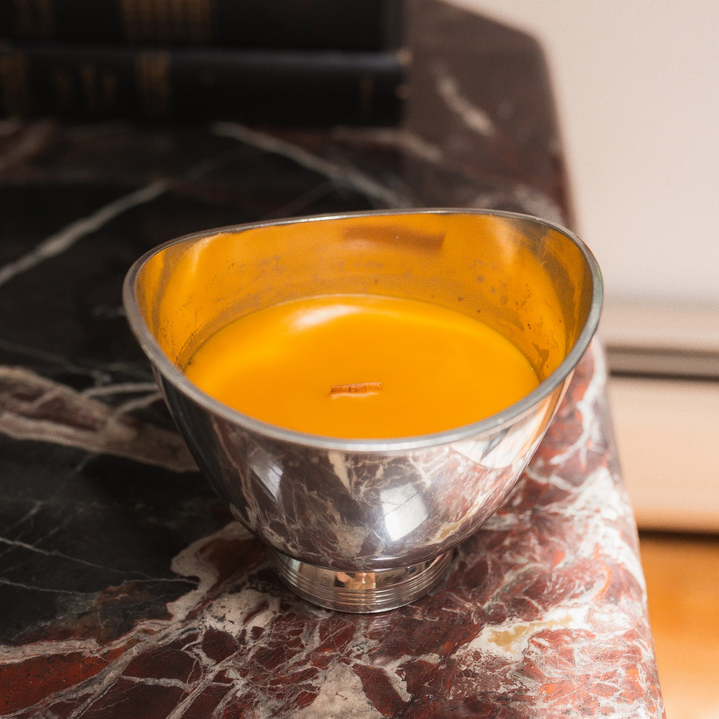 Gentry Pewter Beeswax Candle