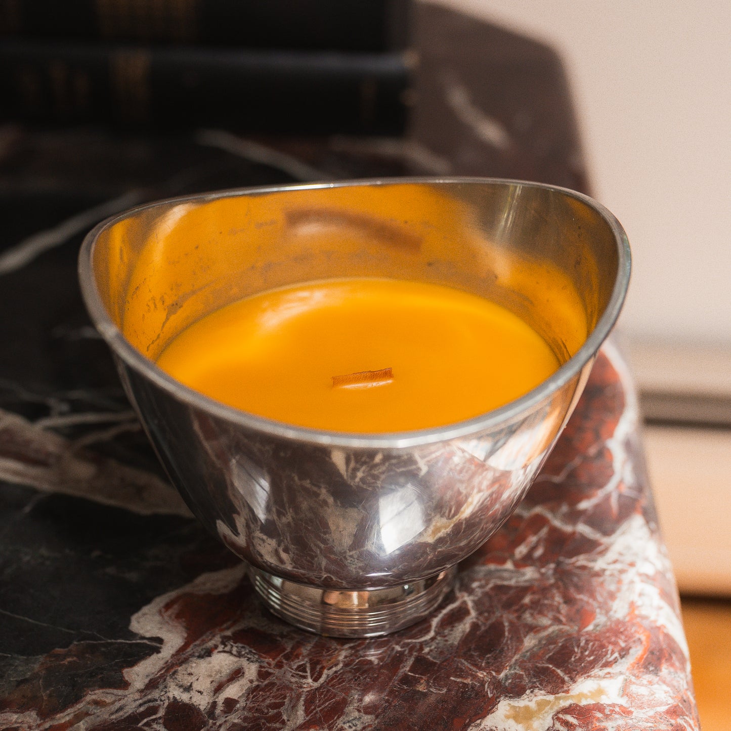 Gentry Pewter Beeswax Candle