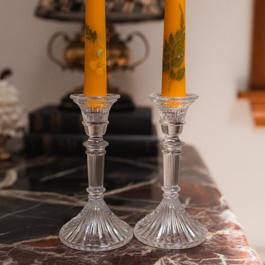 Vintage Towle Crystal Candlesticks