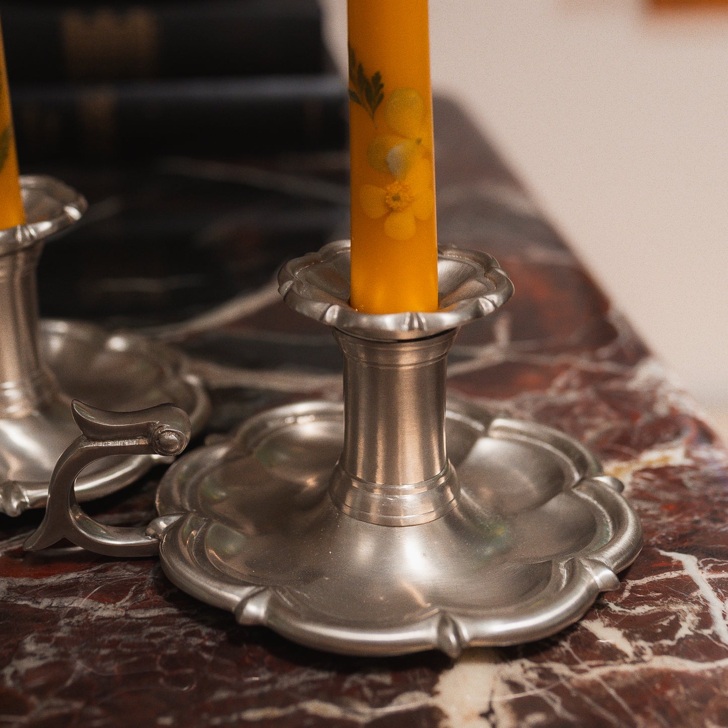 Vintage Stetson Pewter Chambersticks