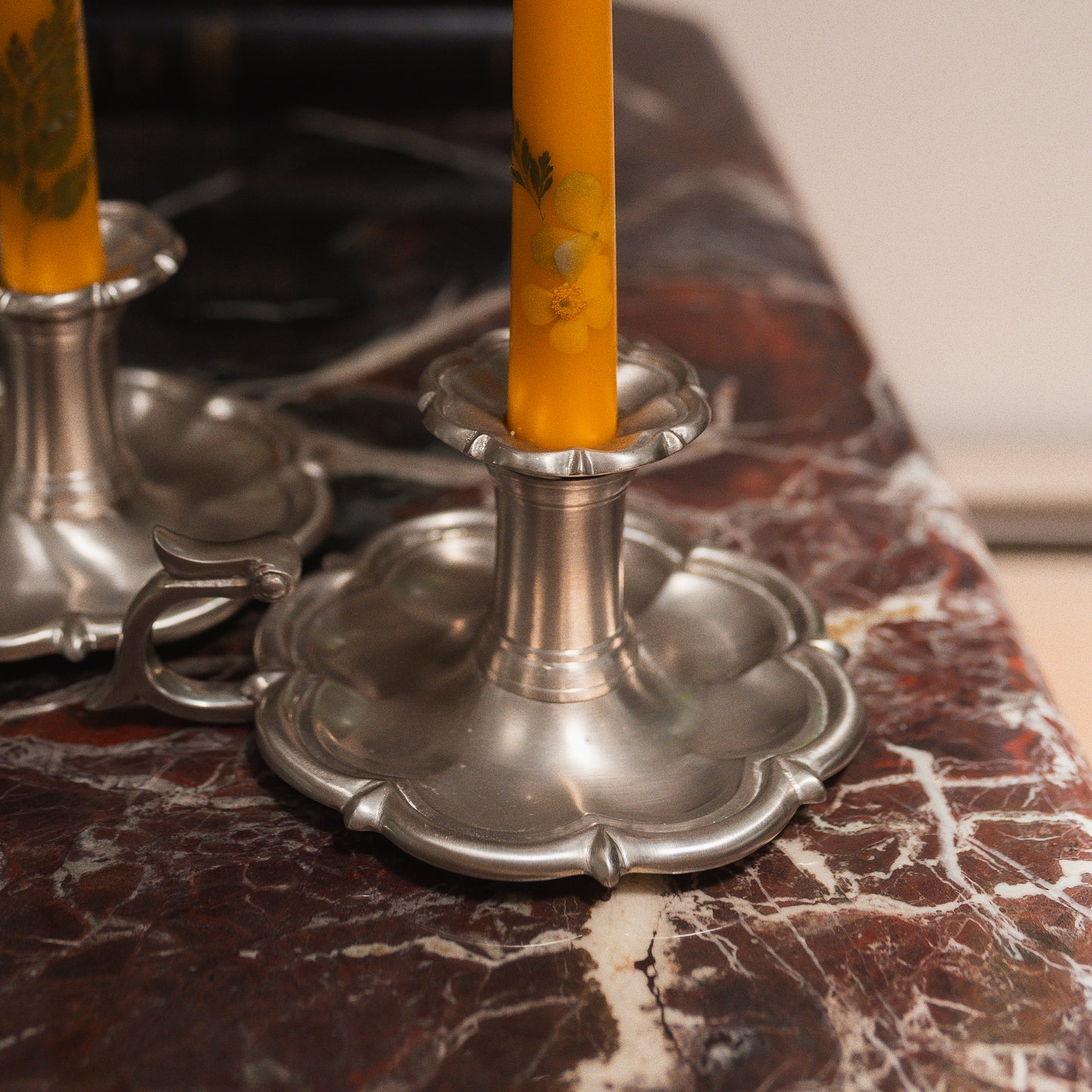 Vintage Stetson Pewter Chambersticks