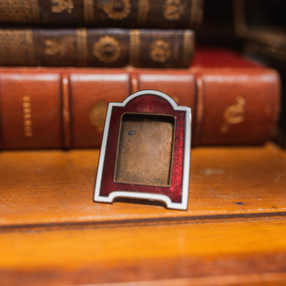 Miniature Enamel and Brass Frame